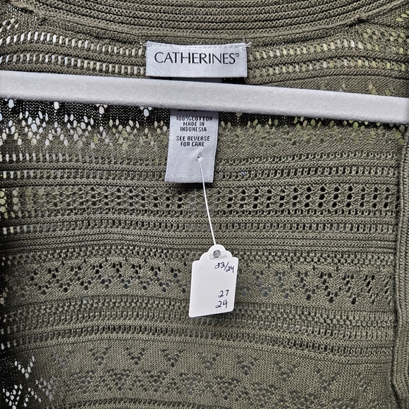 Catherine's olive green shrug size 22/24 - Picture 2 of 3